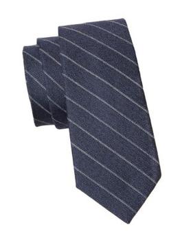 商品Theory | Roadster Stripe Silk & Wool Tie,商家Saks OFF 5TH,价格¥312图片