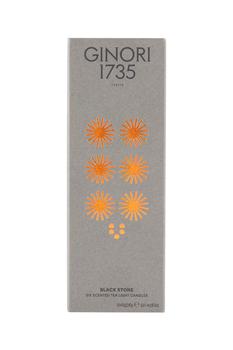 商品Ginori 1735 black stone scented tea light candles refill图片