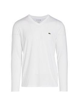 Lacoste | V-Neck Cotton Sweater商品图片,