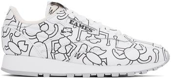 Reebok | White Eames Edition Leather Classic Sneakers商品图片,满1件减$3, 独家减免邮费, 满一件减$3