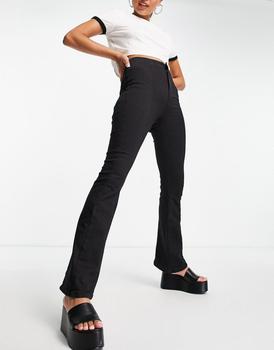 Topshop代购, Topshop | Topshop stretch flare jean with seaming in black商品图片 5.6折