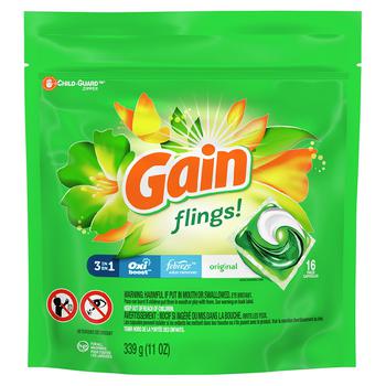 商品Gain | Flings Liquid Laundry Detergent, Original Scent Original,商家Walgreens,价格¥52图片