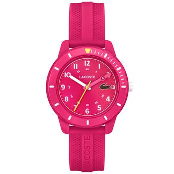 商品Lacoste | Mini Tennis Raspberry Silicone Strap Watch,商家Macy's,价格¥654图片