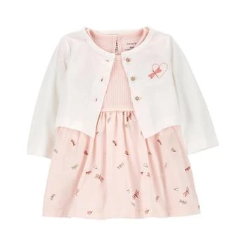 Carter's | Baby Girls Bodysuit Dress and Cardigan, 2 Piece Set,商家Macy's,价格¥204