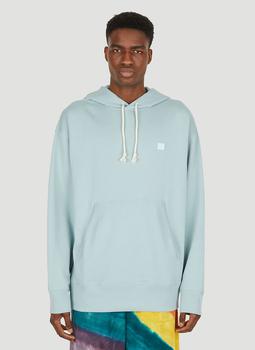 推荐Unisex Face Patch Hooded Sweatshirt in Blue商品