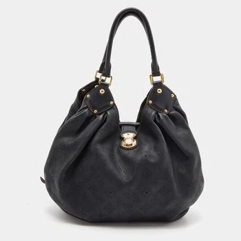 推荐Louis Vuitton Black Monogram Mahina Leather L Bag商品