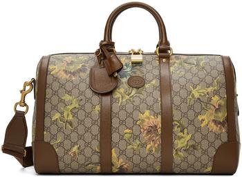 Gucci | 棕色 GG Carnation Print 行李包商品图片,