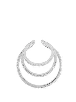 FEDERICA TOSI | Ear cuff jade silver,商家Wanan Luxury,价格¥623