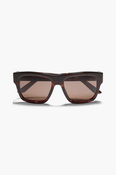 推荐Rectangle-frame tortoiseshell acetate sunglasses商品