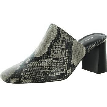 Marc Fisher | Marc Fisher Womens Fanna2 Faux Leather Snake Print Mules商品图片,4.4折×额外9折, 额外九折