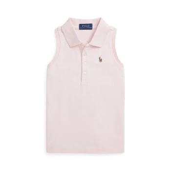 Ralph Lauren | Toddler and Little Girls Cotton Mesh Sleeveless Polo Shirt,商家Macy's,价格¥388