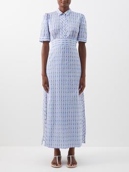 Thierry Colson | Betty geometric-print cotton-lawn maxi dress商品图片,额外7折, 额外七折