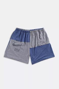 推荐Unisex Frankie Collective Rework Nike Patchwork Tee Shorts 044商品