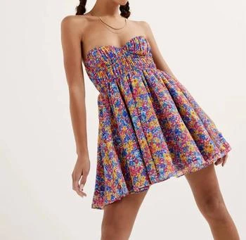 推荐Sasha Strapless Mini Dress In Blue商品