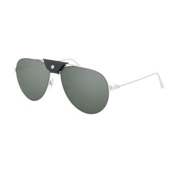 卡地亚眼镜图片, Cartier | Green Aviator Unisex Sunglasses CT0166S 004 60商品图片 5.9折