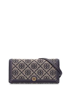 推荐T Monogram Jacquard Shoulder Bag商品