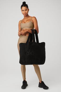 Alo Foxy Sherpa Tote - Black - Tote Bags - Free Shipping - BeyondStyle