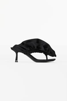 Alexander Wang | CELESTE 65 RUFFLE SANDAL IN LYCRA商品图片,5.9折