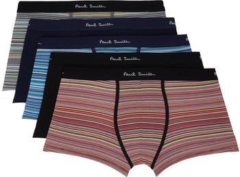 商品Paul Smith | Five-Pack Multicolor Boxer Briefs,商家SSENSE,价格¥290图片
