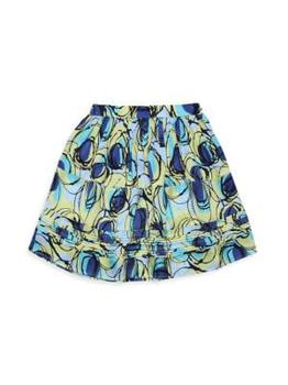Marni | Little Girl's & Girl's Abstract Print Skirt商品图片,4折