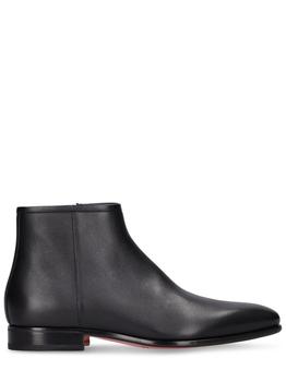 Santoni | Perdei Leather Ankle Boots商品图片,