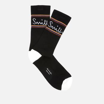 推荐PS Paul Smith Men's Logo Socks - Black商品