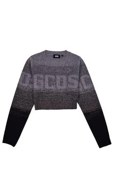 GCDS | GCDS Logo Intarsia Knitted Cropped Jumper 6.2折