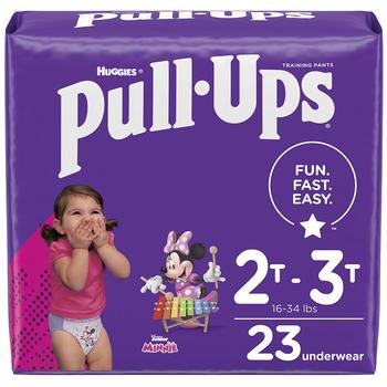 商品Huggies Pull-Ups | Girls' Potty Training Pants 2T - 3T,商家Walgreens,价格¥107图片