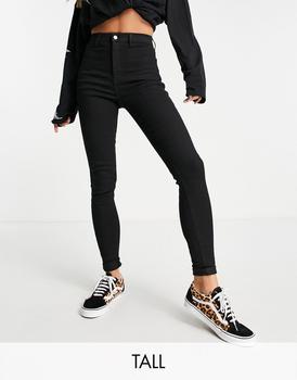 topshop joni, Topshop | Topshop Tall Joni jean in black商品图片 