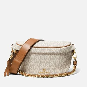 推荐MICHAEL Michael Kors Women's Slater XS Sling Bag - Vanilla/Acorn商品