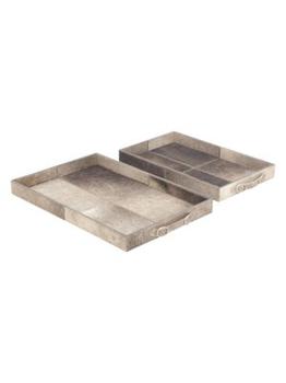 商品Primrose Valley | Set Of 2 Leather Trays,商家Saks OFF 5TH,价格¥1548图片