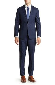 推荐Tonal Plaid Wool Blend Suit商品