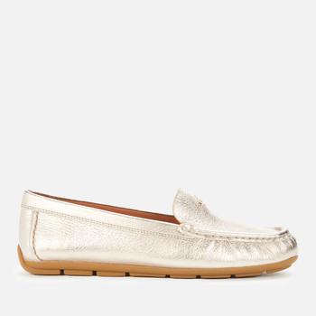coach鞋男鞋, Coach | Coach Women's Marley Metallic Leather Driving Shoes - Champagne商品图片 额外7.5折, 额外七五折