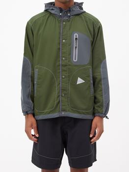 And Wander | Vent ripstop hooded jacket商品图片,