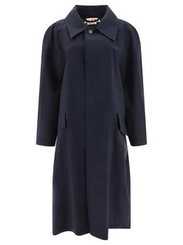 Marni | Cotton Raincoat Coats Blue,商家Wanan Luxury,价格¥8502