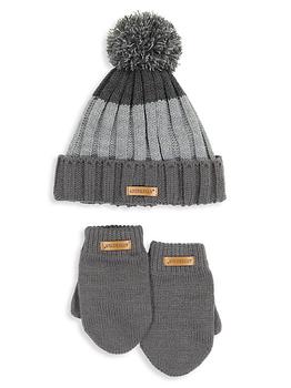 Andy & Evan | Boy's Two-Piece Hat & Mitten Set商品图片,4.4折