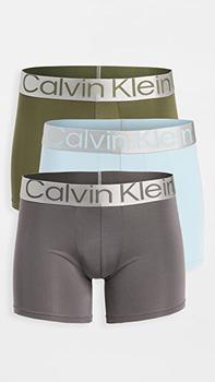 Calvin Klein | 3 Pack Steel Micro 平角短裤商品图片,