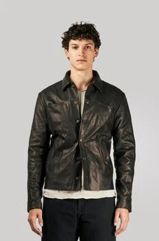 M.a+ | M.a+ Leather Trucker Jacket,商家NOBLEMARS,价格¥27432