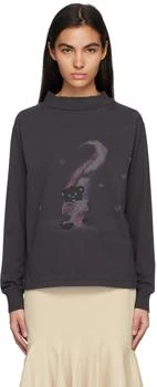 We11done | Gray Teddy Bear Long Sleeve T-Shirt,商家Ssense US,价格¥1468