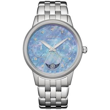 Citizen | Women's Calendrier Diamond Accent Stainless Steel Bracelet Watch 37mm商品图片,6.4折