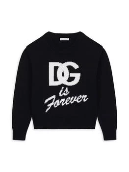 Dolce & Gabbana | Little Girl's & Girl's Forever Wool Crewneck Sweater,商家Saks Fifth Avenue,价格¥4749