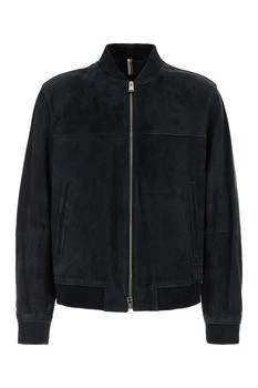 Hugo Boss | Boss Hugo Boss Leather Bomber Jacket,商家Cettire,价格¥2160