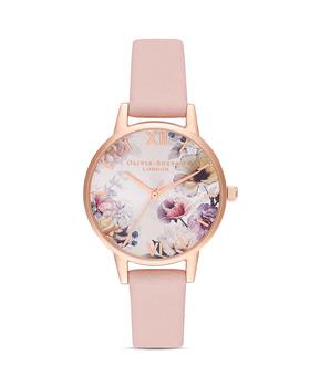 Olivia Burton | Sunlight Florals Dusty Pink Strap Watch, 30mm商品图片,7.5折, 独家减免邮费