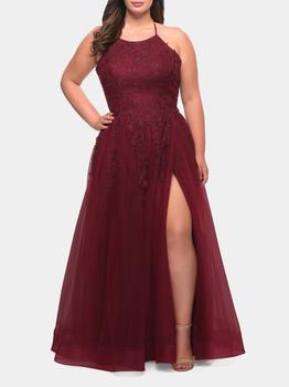 商品La Femme | Lace Bodice Tulle Gown,商家Lord & Taylor,价格¥4136图片