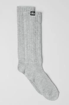 Alo | Unisex Scrunch Sock - Athletic Heather Grey,商家Alo yoga,价格¥143