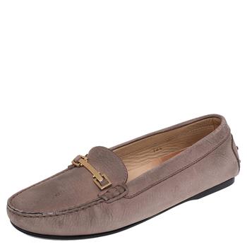 [二手商品] Tod's | Tod's Beige Leather Buckle Slip On Loafers Size 38.5商品图片,3.6折