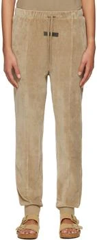 Essentials | Tan Cotton Lounge Pants 4.2折