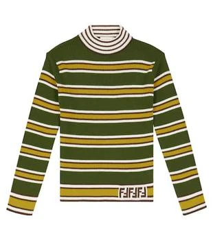 Fendi | 条纹羊毛高领毛衣,商家MyTheresa CN,价格¥1141