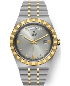 Tudor | Tudor Royal Silver Diamond Dial Stainless Steel and Yellow Gold Unisex Watch M28603-0002商品图片,9.4折