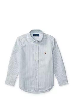 推荐Boys 4-7 Striped Cotton Oxford Shirt商品